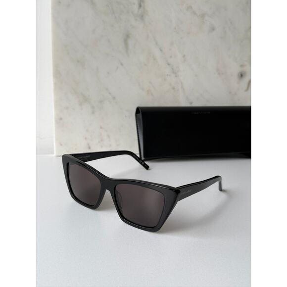 NEW Saint Laurent SL276 XL Mica Sunglasses in Black - Picture 2 of 7
